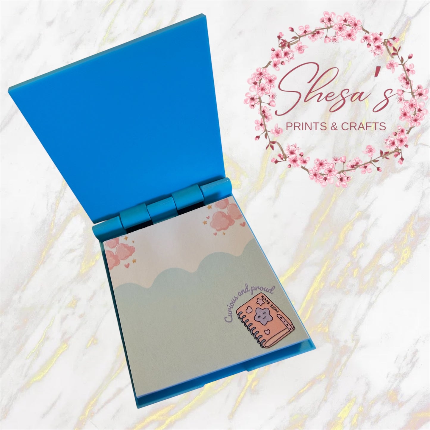 Notepad with reusable protective cover