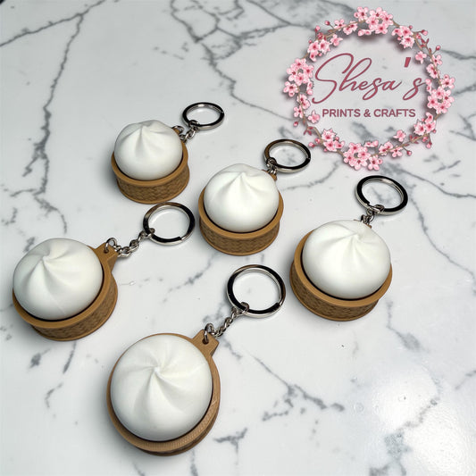 Dumplings fidget clicker keychain